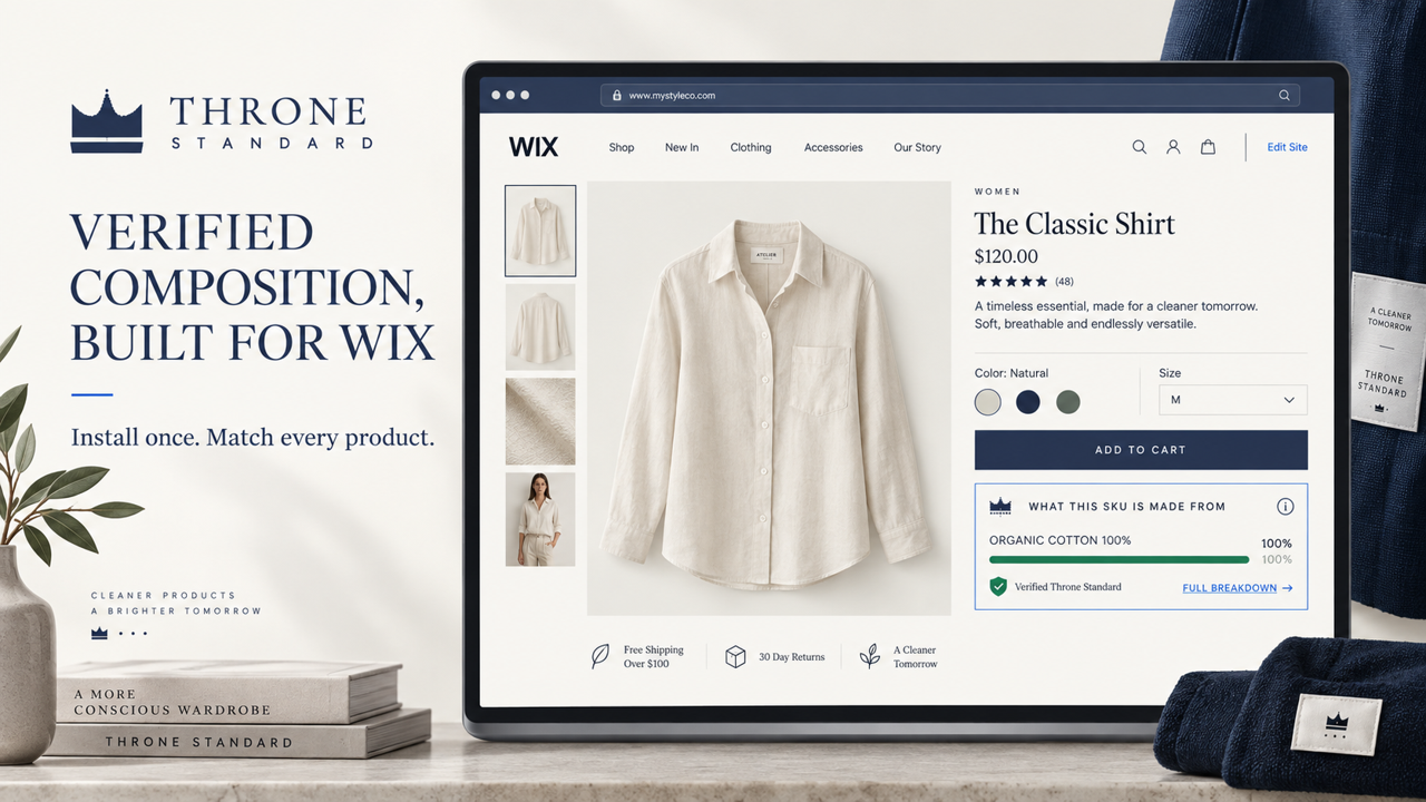 Wix in-use storefront preview