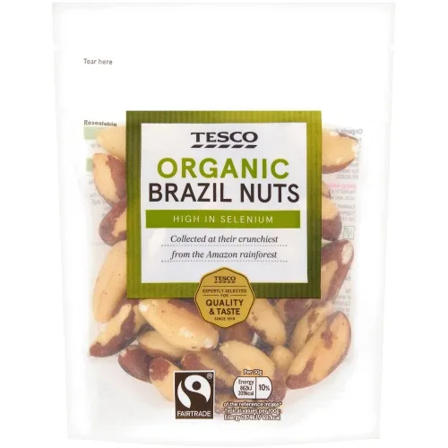 Tesco Organic Fair Trade Brazil Nuts 150G