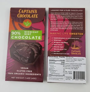 Captain’s Chocolate Review: American, Sustainable and Ethically Sourced Bean To Bar Chocolate, Vegan, Dairy Free, Slave Free, Affordable and Organic in the U.S.