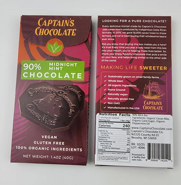 Captain’s Chocolate Review: American, Sustainable and Ethically Sourced Bean To Bar Chocolate, Vegan, Dairy Free, Slave Free, Affordable and Organic in the U.S.