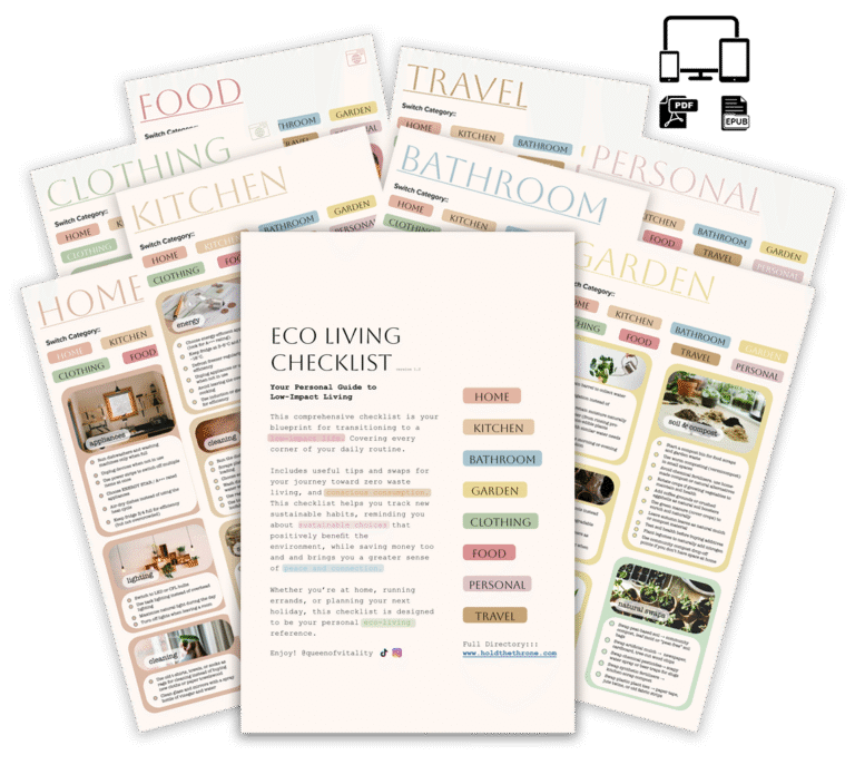 Full Eco Living Checklist: Home, Garden, Outdoors, Children, Tech, Clothing, Food