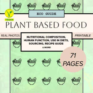 Plant Based Food Guide: Nutritional Composition, Human Function, Use in Diets, Sourcing, Preparation Guide