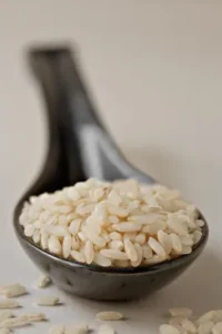 Anson Mills Carolina Gold rice (heirloom long grain); farro/emmer
