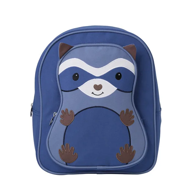 Apple Park Recycled Fabric Big Kid Backpack – Raccoon