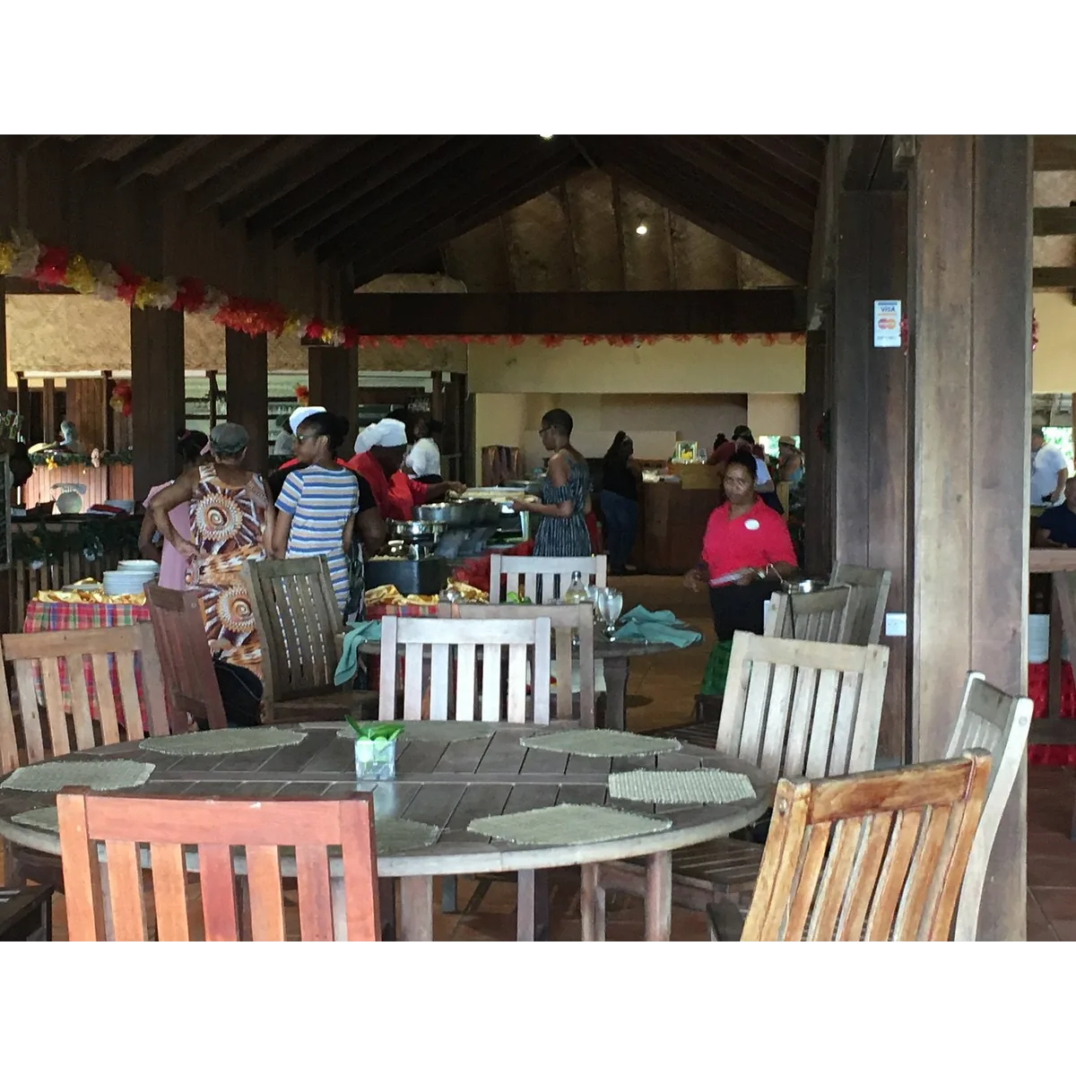 Belmont Estate Restaurant dining room, Grenada