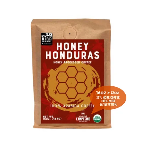 Cafe Campesino Honduras Bird Friendly Honey Processed Single Origin