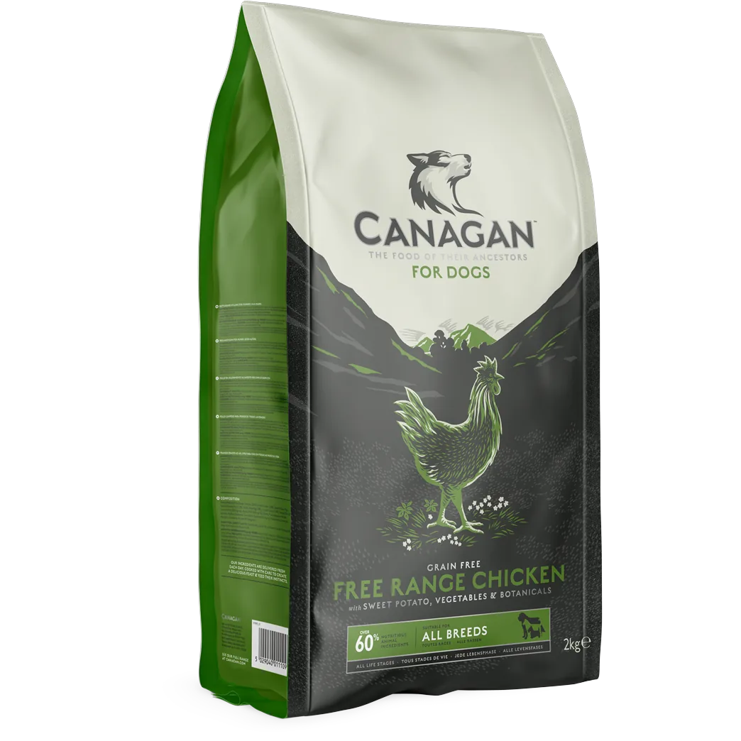 Canagan Free-Range Chicken grain-free dry dog food pack