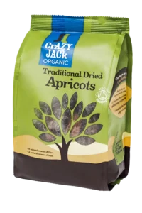 Crazy Jack Organic Dried Apricots (also sultanas, figs, dates, prunes)