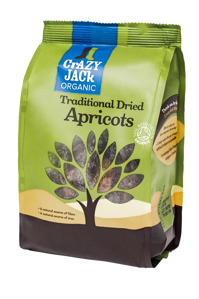 Crazy Jack Organic Dried Apricots (also sultanas, figs, dates, prunes)