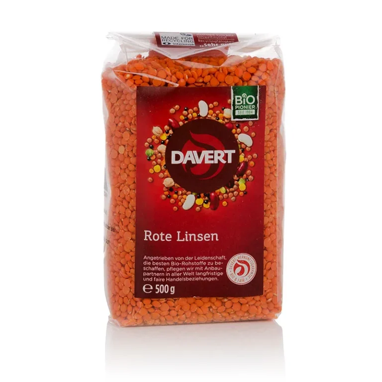 Davert Organic dried lentils, chickpeas, beans and split peas