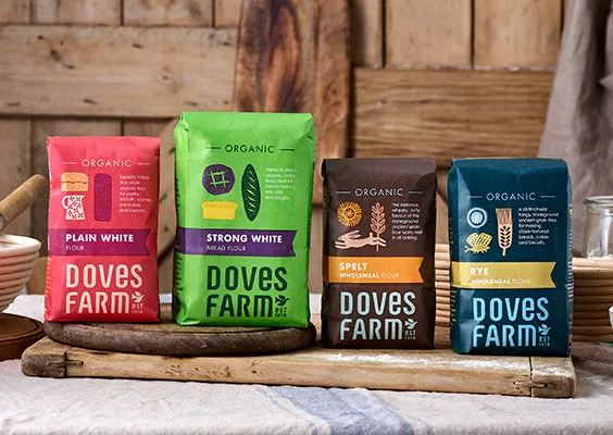 Doves Farm Organic Stoneground Fine Plain English Wholemeal Flour