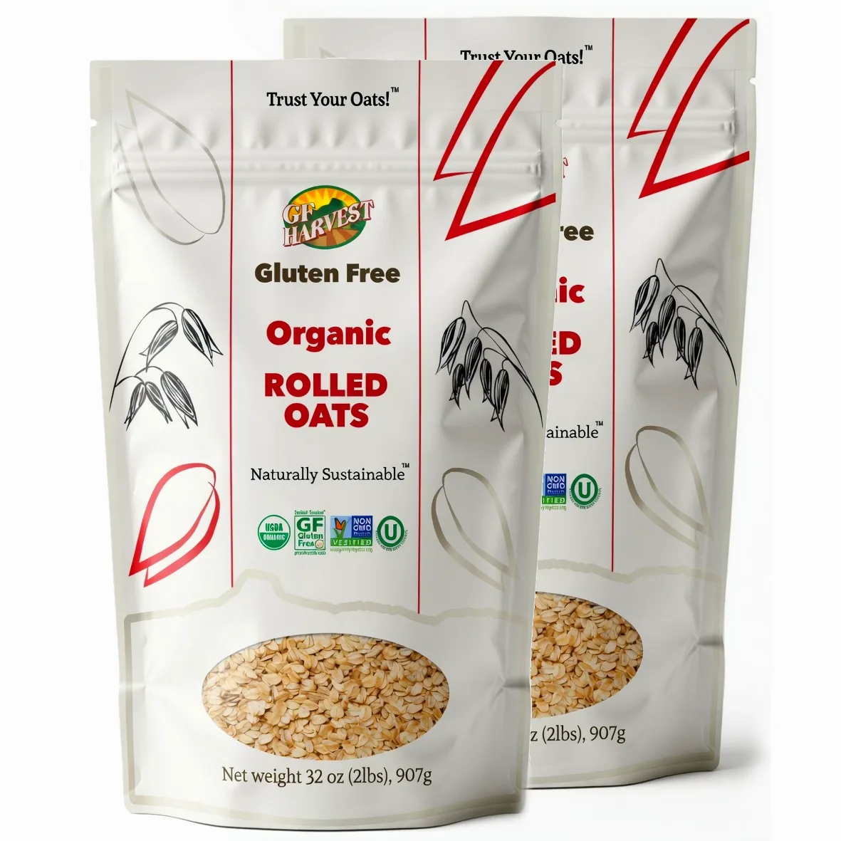 GF Harvest Organic Rolled Oats / Organic Oat Groats