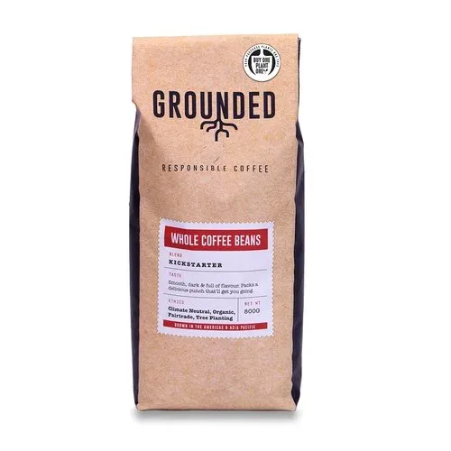 Grounded Coffee Certified organic coffee blends (whole bean)