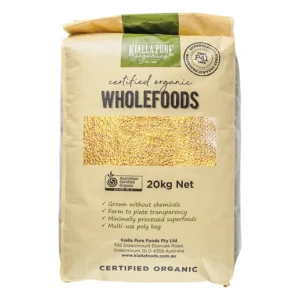 Kialla Pure Foods Organic hulled millet; organic quinoa; cereal grains