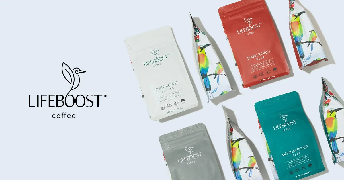 Lifeboost Coffee — Organic Espresso / Medium Roast Whole Bean