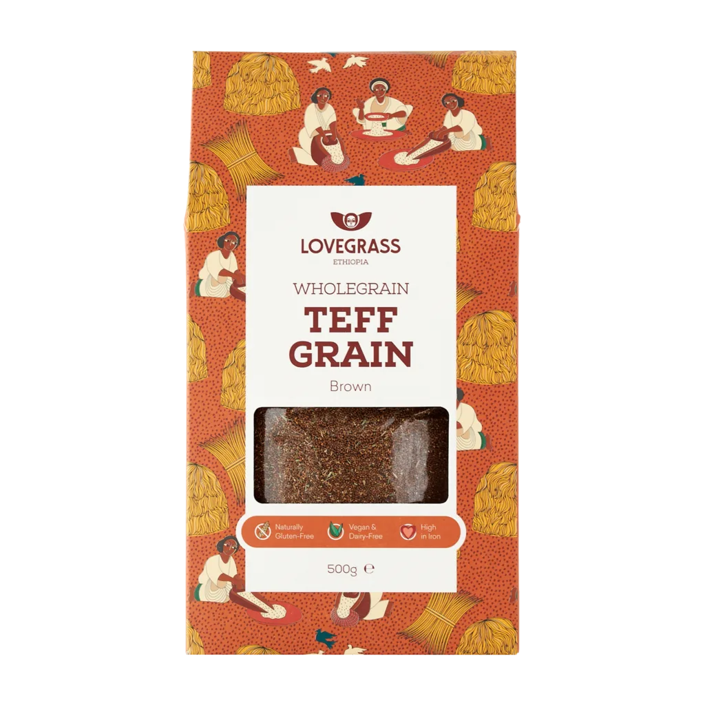 Lovegrass Ethiopia Brown Teff Grain / White Teff Grain (500g)