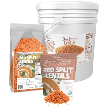 Mountain High Organics Organic Green & Red Split Lentils