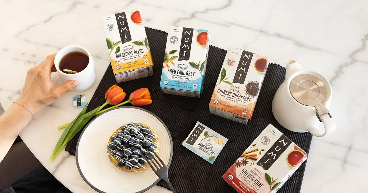 Numi Organic Tea Organic Loose Leaf Teas (Aged Earl Grey, Gunpowder Green)