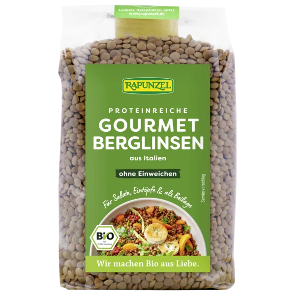 Rapunzel Naturkost — Organic Mountain, Beluga & Green Lentils, Chickpeas
