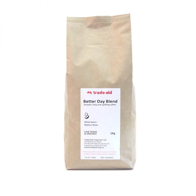 Trade Aid Better Day Organic Fairtrade blend + single origins
