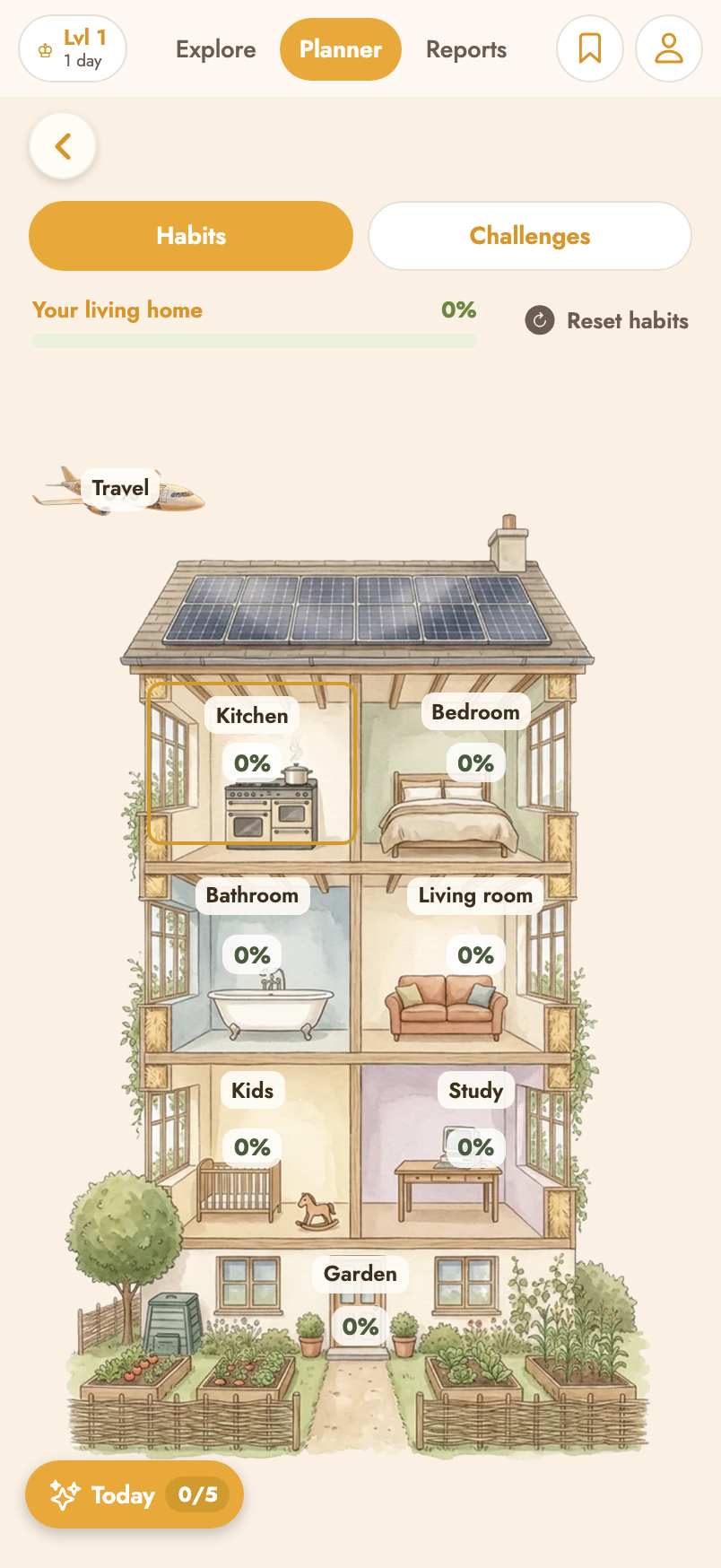 Living home screen