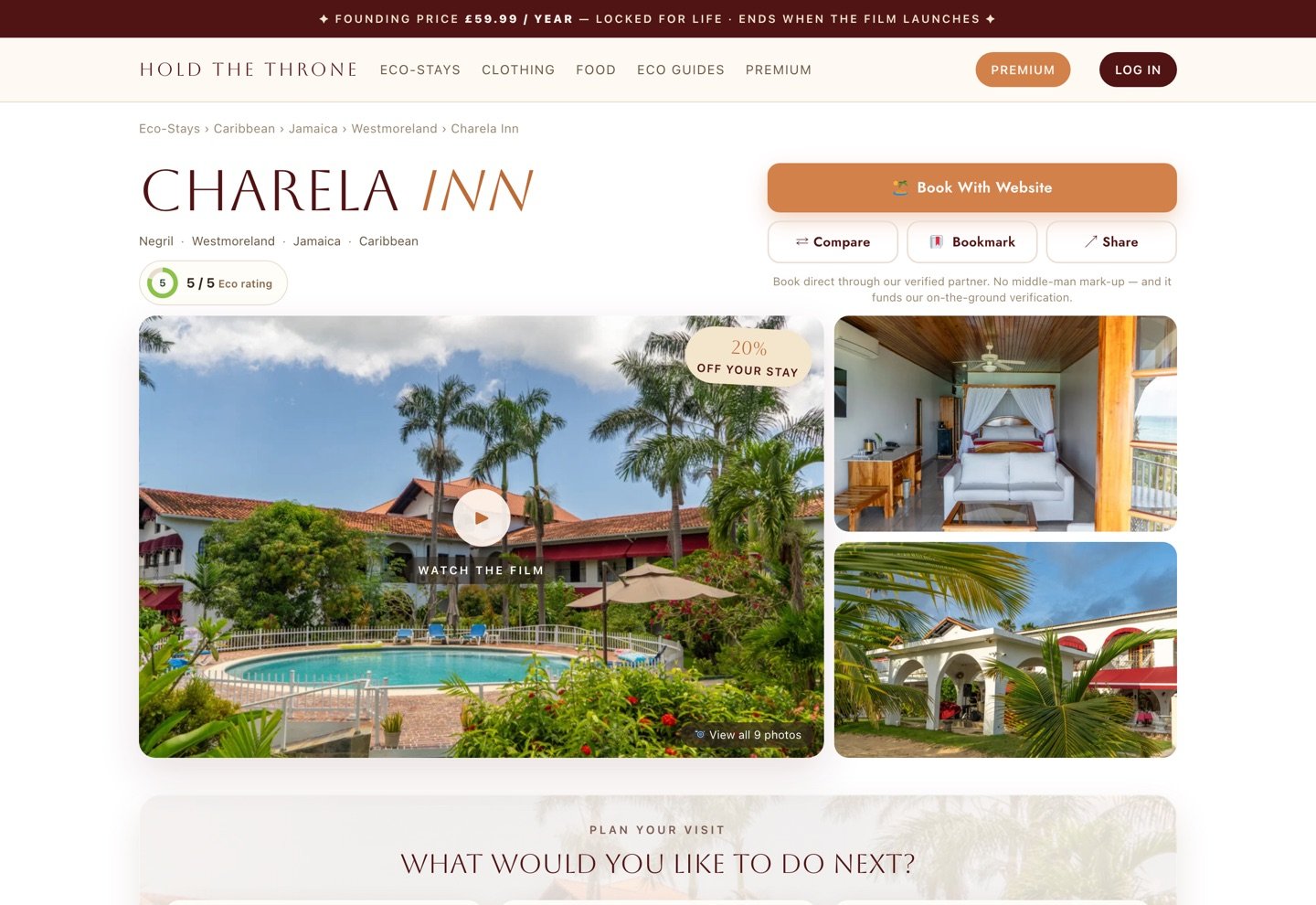 Verified eco stays, worldwide