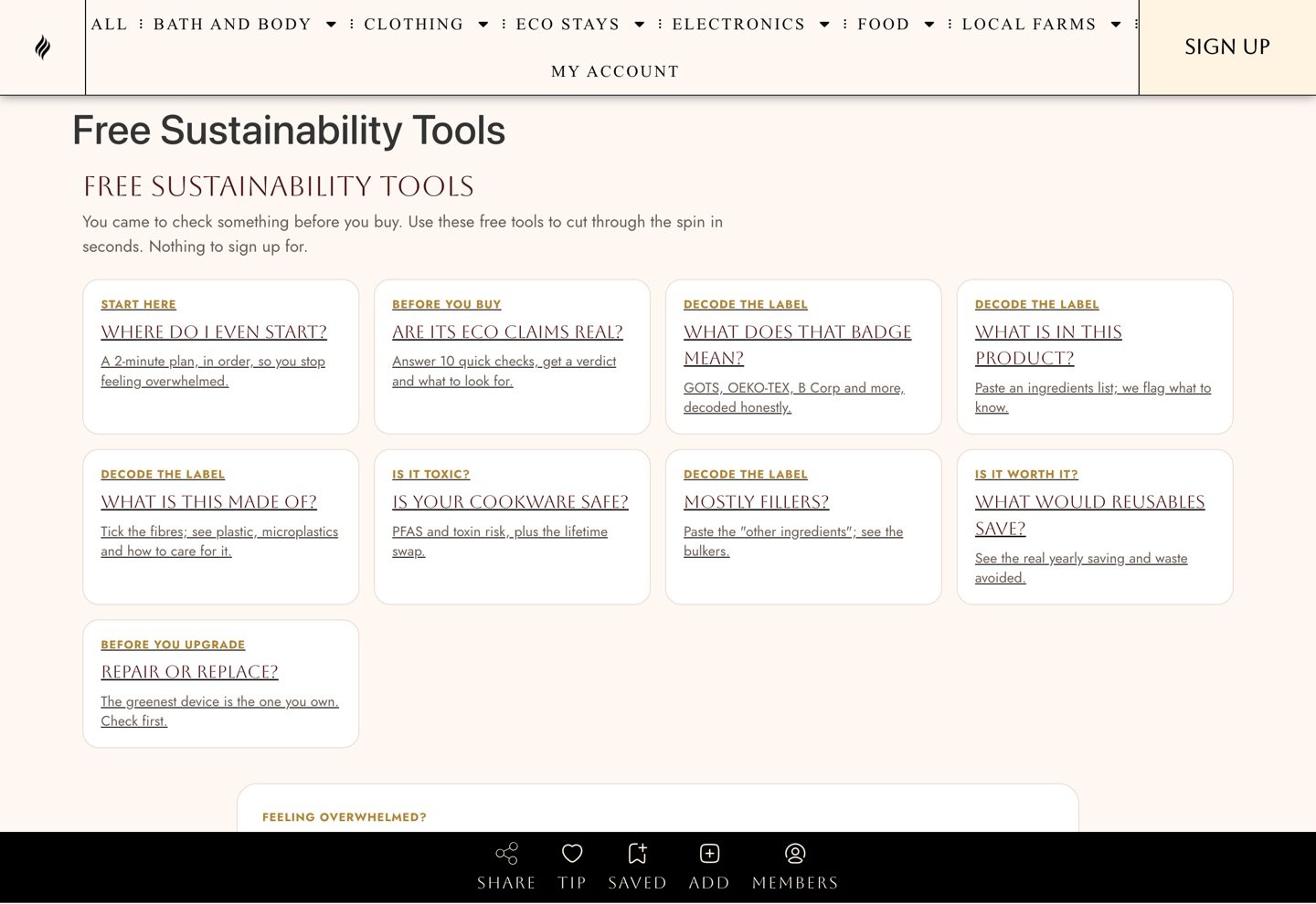 Free tools, check any claim before you buy